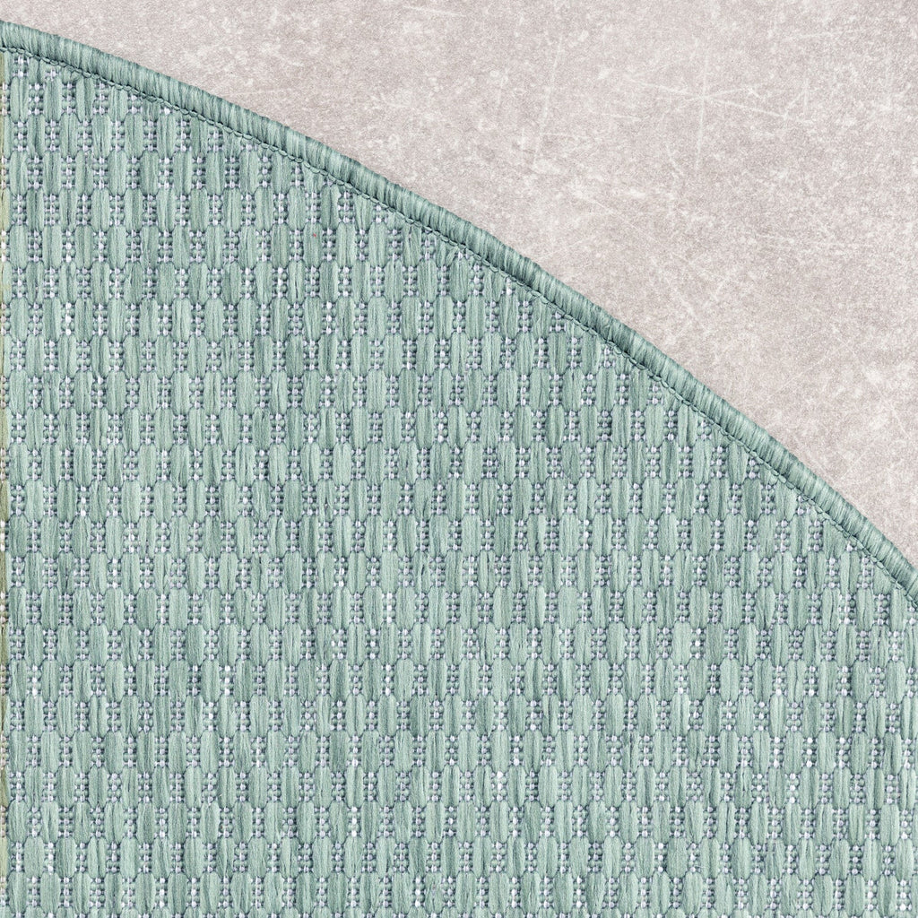 Round Outdoor Rug - Costa Turquoise