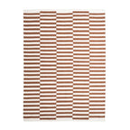 Striped Modern Rug - Dazzle Blocks Brown/White