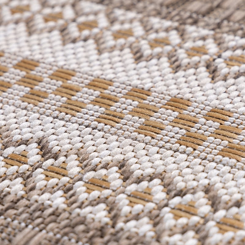 Striped outdoor rug - Sunara Beige