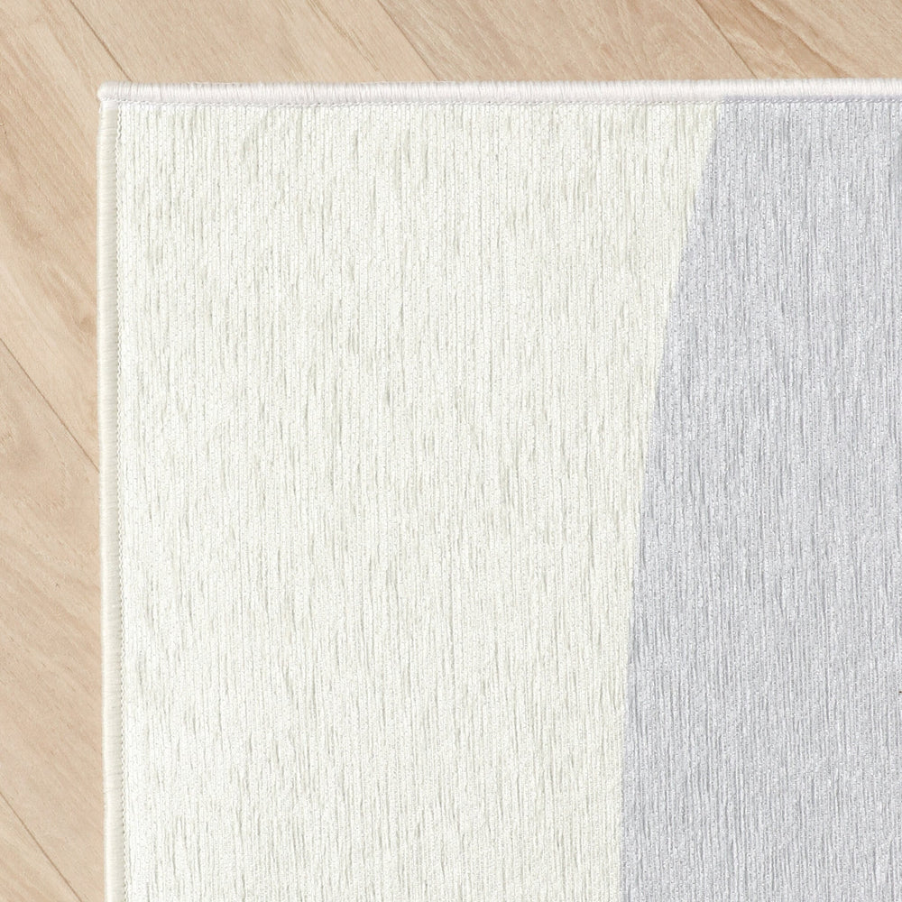 Geometric Rug – Swing Waves Blue