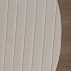 Round Scandinavian Rug - Charm Arches White