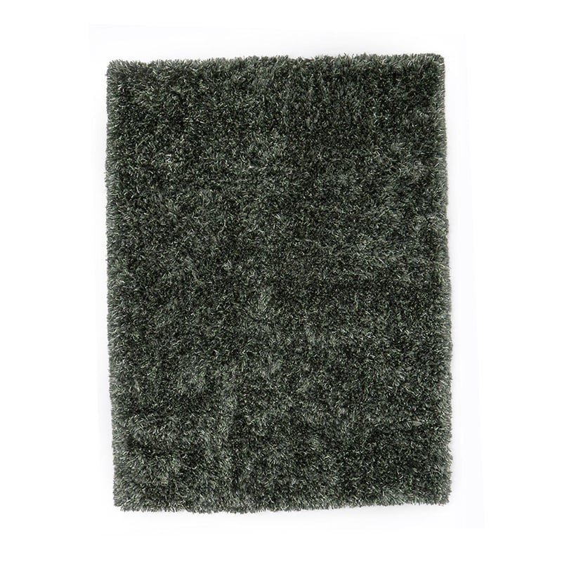 Shaggy floor rug made to measure - New Paulo Dark Green 442
