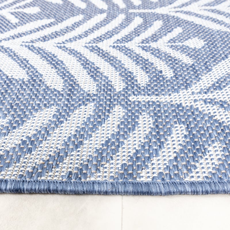 Outdoor Rug - Summer Leaves Blue