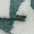 Round high-pile floor rug - Tuggy Blue