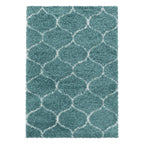 Berber floor rug - Agadir Circle Blue/Cream