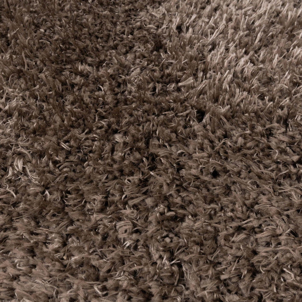 Oval Shaggy Rug - Blaze Taupe
