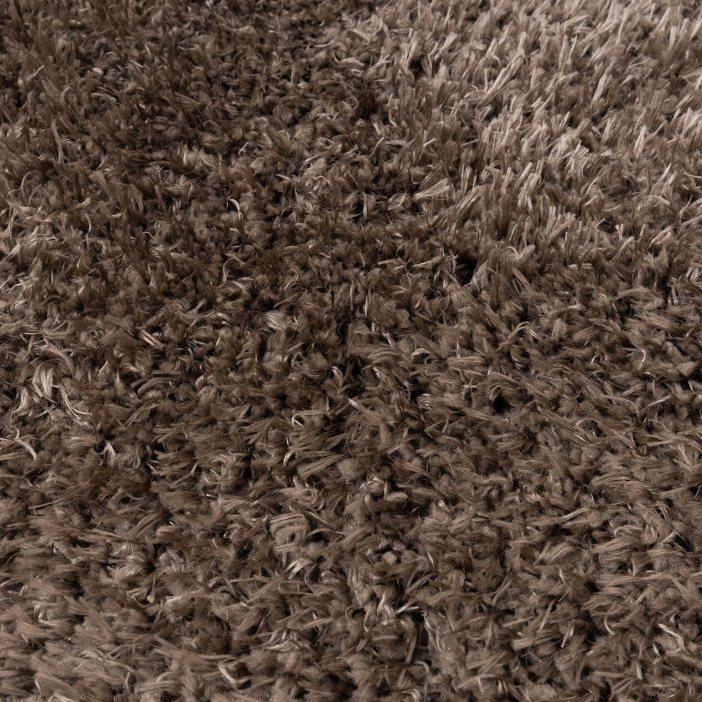 Oval Shaggy Rug - Blaze Taupe