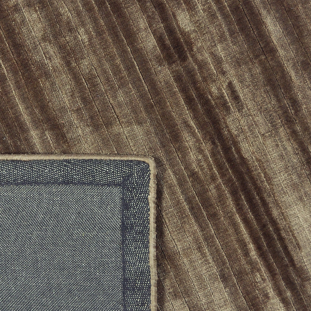 Viscose floor rug - Remi Brown