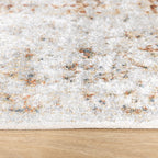 Washable Rug - Nova Medallion Light Grey