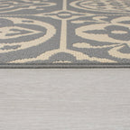 Retro outdoor rug - Floreno Ostia Grey
