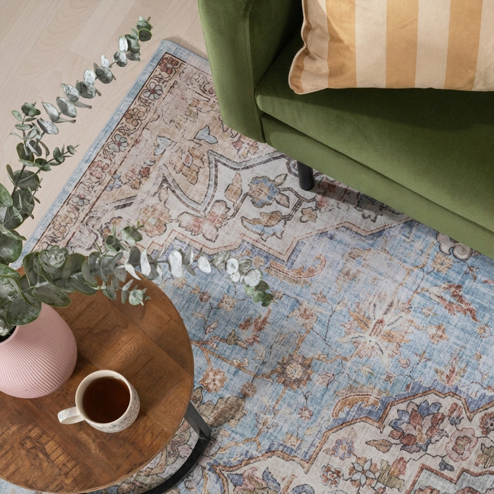 Oriental Rug - Leyla Medallion Light Blue