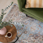 Oriental Rug - Leyla Medallion Light Blue
