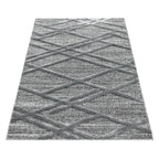 Scandinavian floor rug - Pitea Double Grey