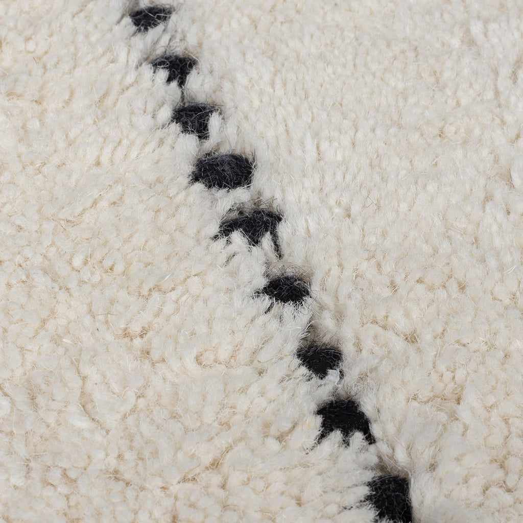 Japandi Floor Rug - Dotto Lines White