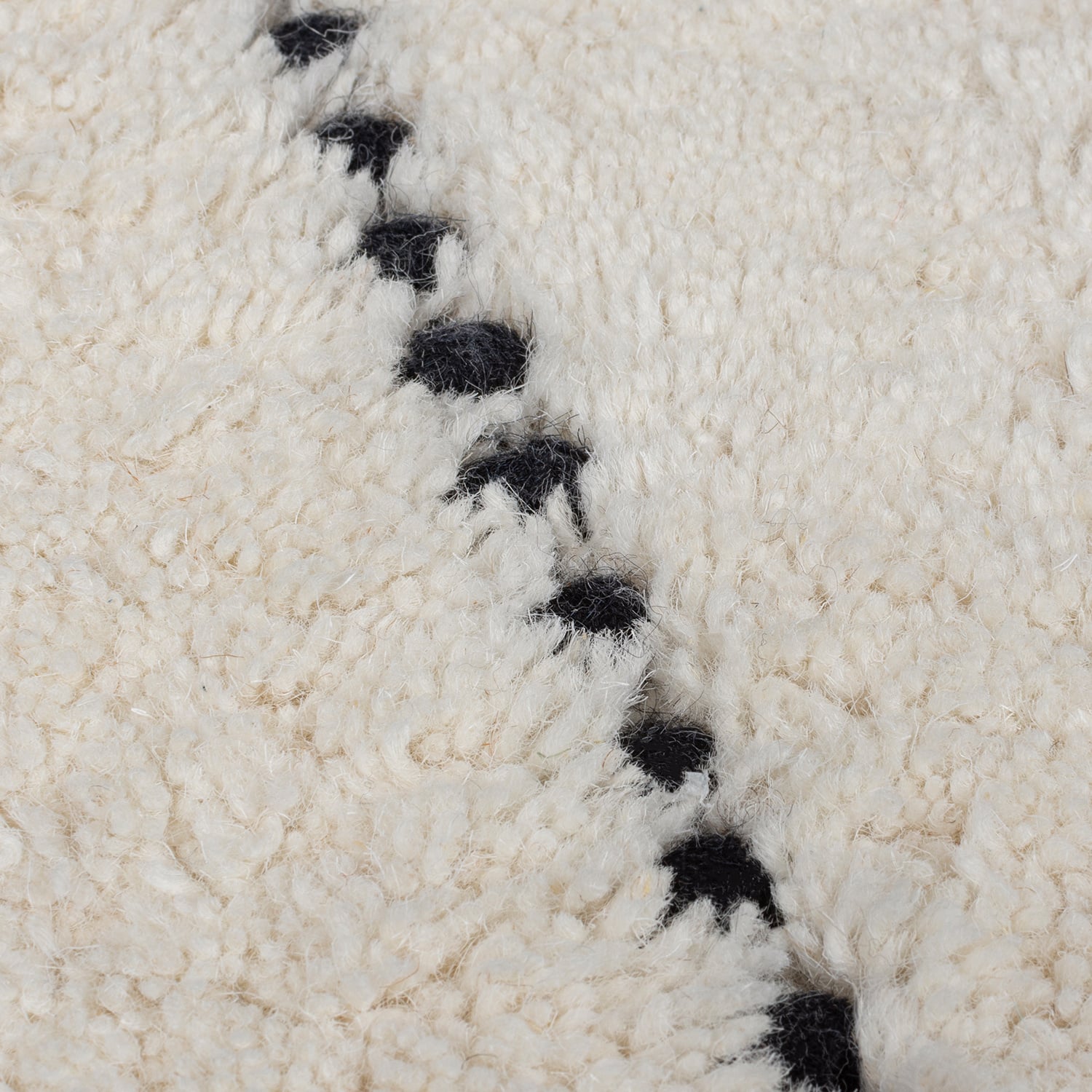 Japandi Floor Rug - Dotto Lines White