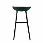 Velvet bar stool - Green