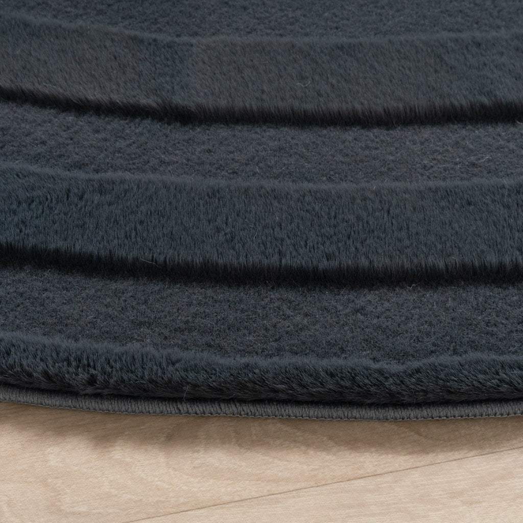 Irregular Rug - Flowy Lines Anthracite