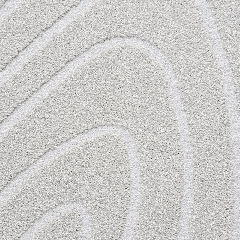 Organic floor rug - Vince 6161 White