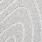 Organic floor rug - Vince 6161 White