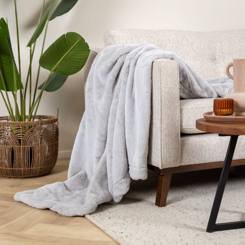 Washable Blanket - Otis Light Grey