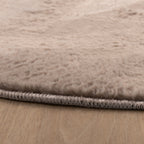 Round Low-Pile Rug - Cozy Taupe