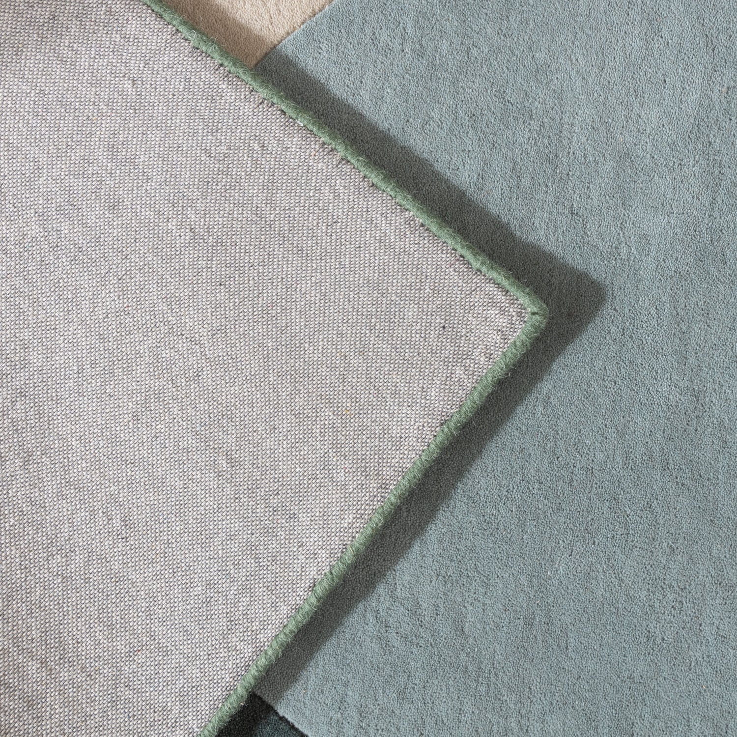 Wool Abstract Rug - Clarice Olive Green/Mint