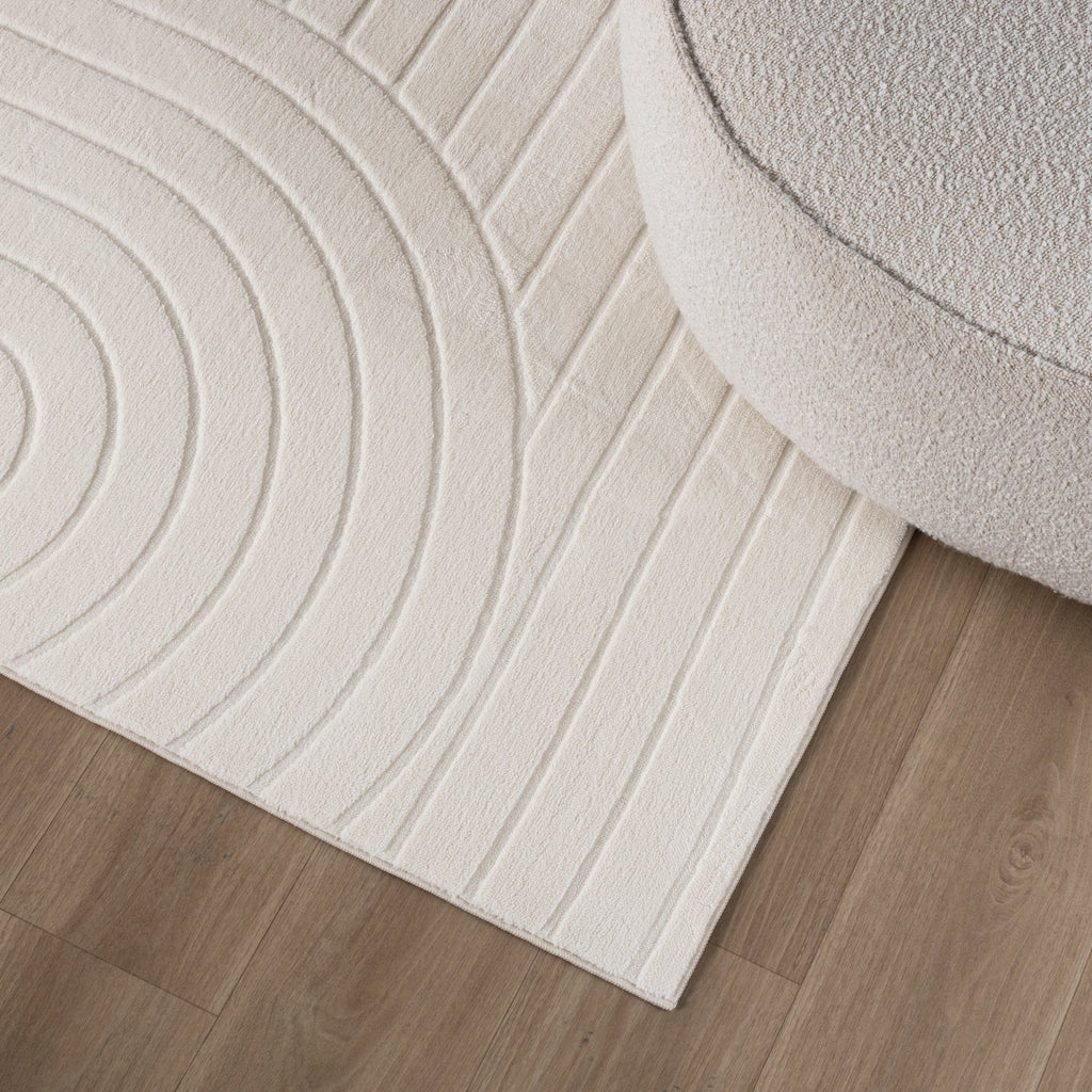 Scandinavian Rug - Charm Arches White