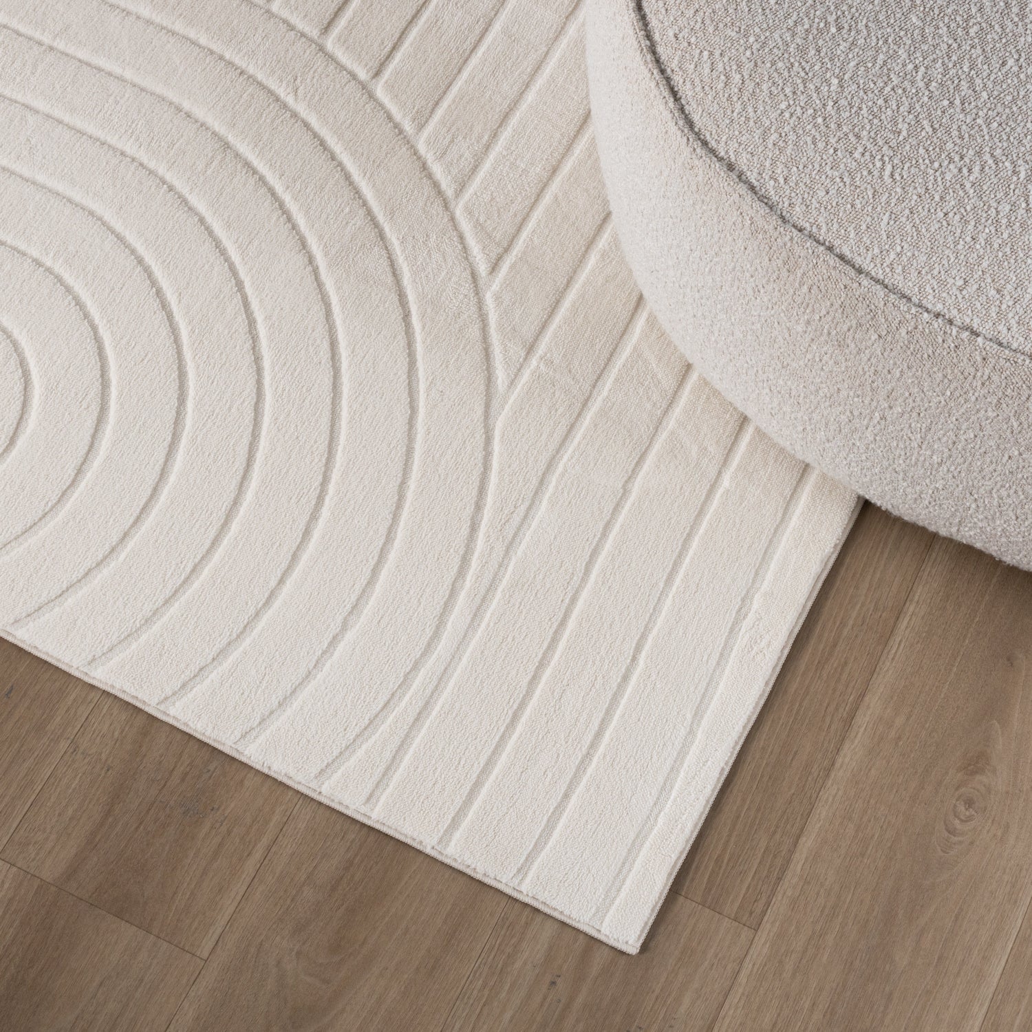 Scandinavian Rug - Charm Arches White