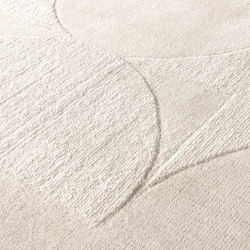 Wool Rug - Giselle Circles White