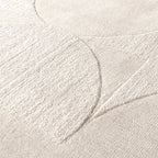 Wool Rug - Giselle Circles White