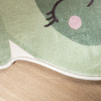 Washable Kids’ Rug – Berry Avocado Green