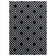 Modern floor rug - Streaky Square Black