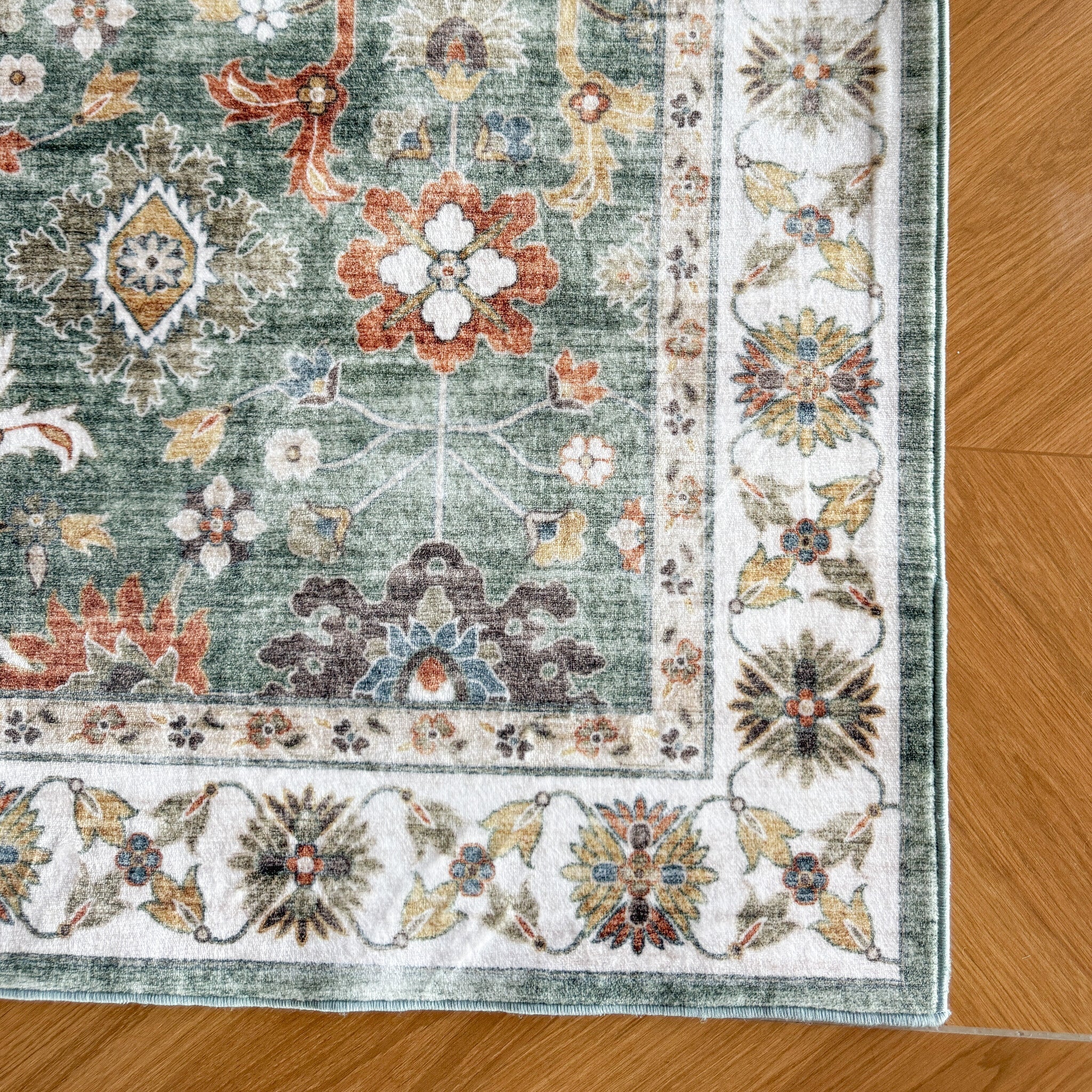 Show moreVintage Rug - Ember Oriental Green