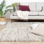 High Pile Wool Rug - Royal Cream/Grey