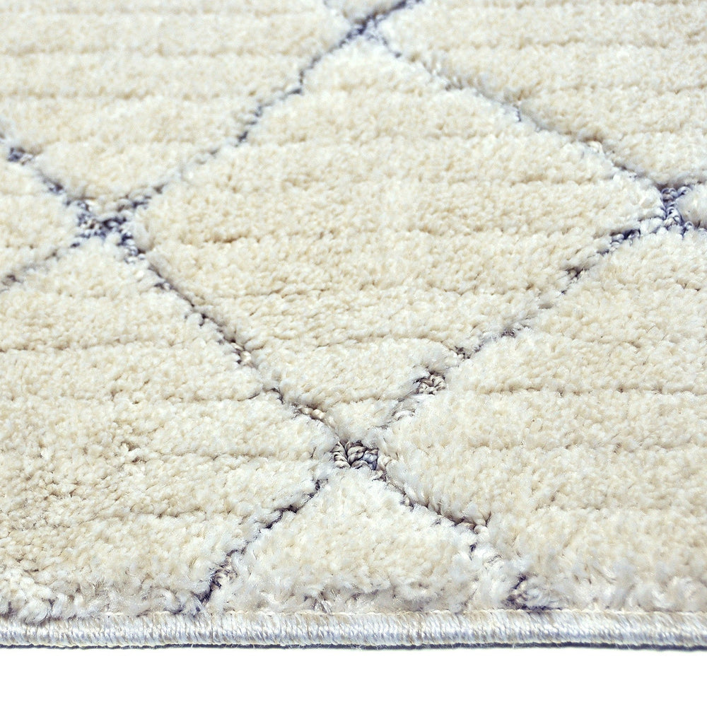 Soft floor rug - Oceane Tiles Cream