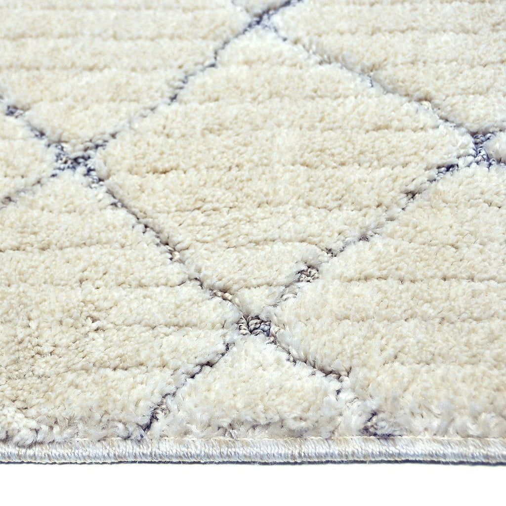 Soft floor rug - Oceane Tiles Cream