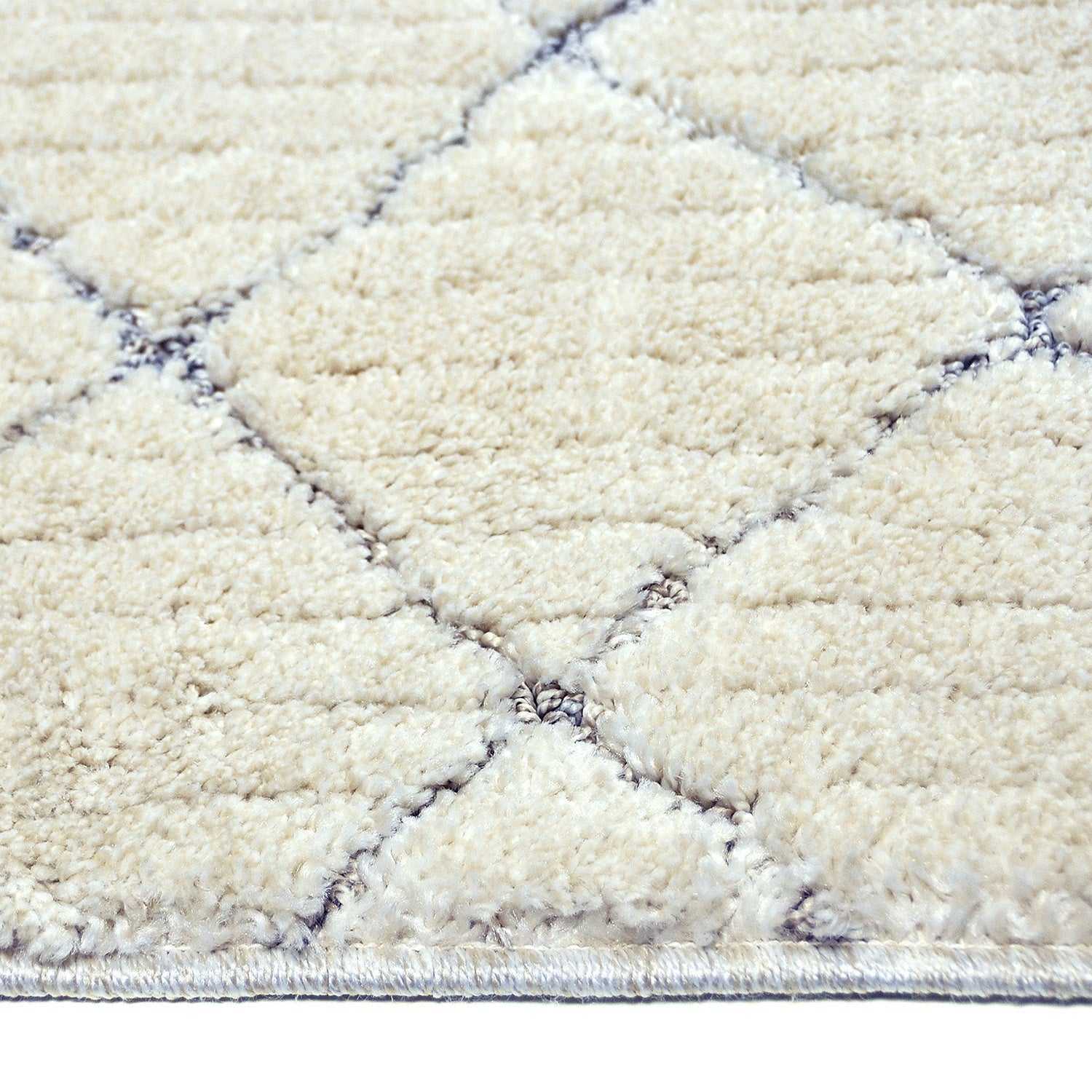 Soft floor rug - Oceane Tiles Cream