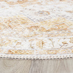 Round Vintage Rug - Lago Yellow