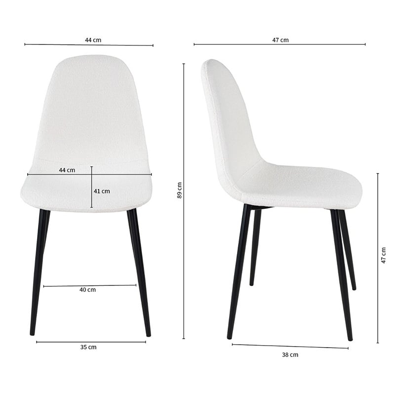Dining chair - Mees White