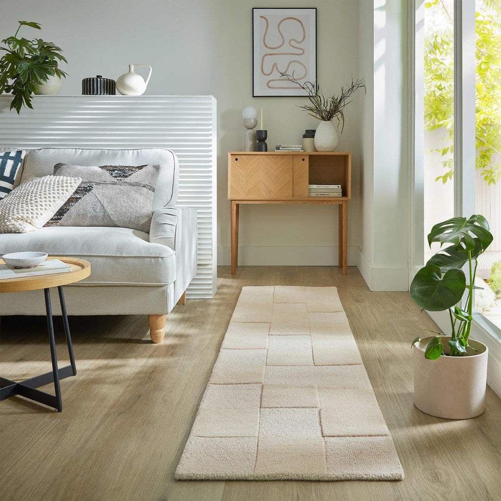 Luxury runner - Xeano Checkerboard Beige
