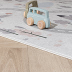 Car Play Rug - Rocky Ride White