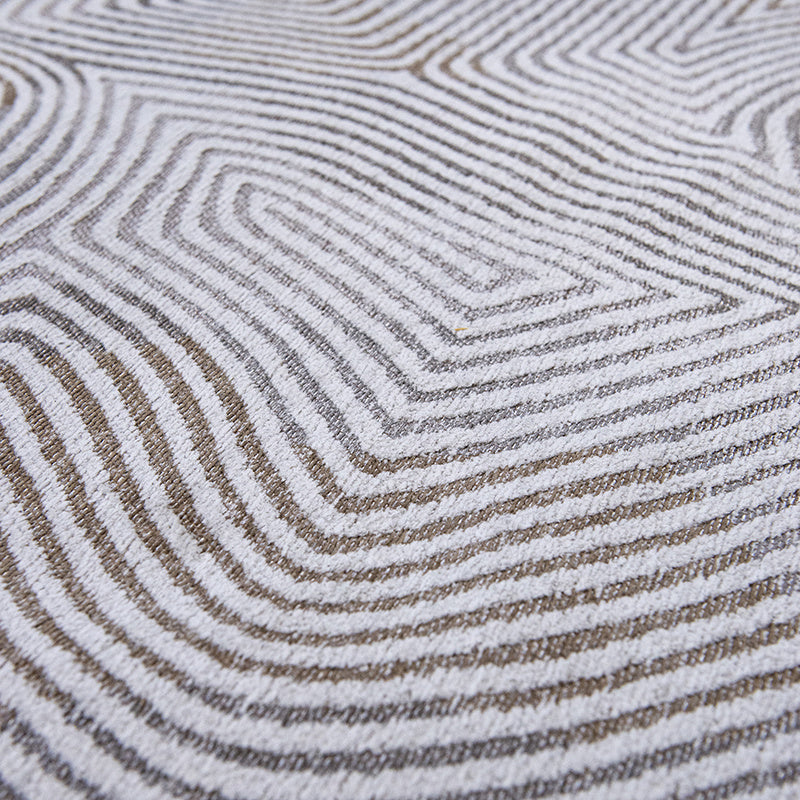 Modern Floor Rug - Meditation Coral 9228 White