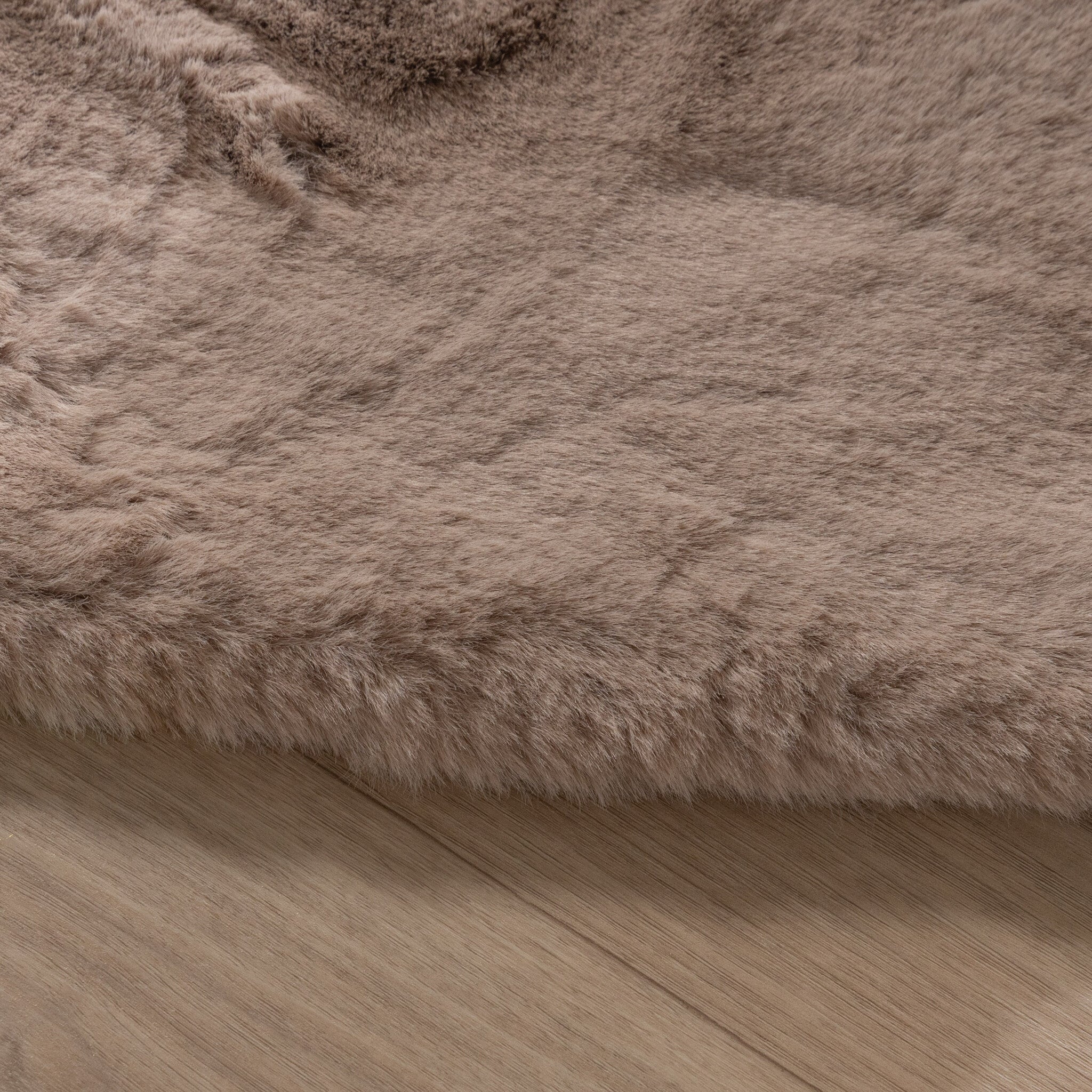 Oval High Pile Rug - Comfy Supreme Taupe