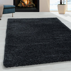 High Pile Floor Rug - Fuzzy Anthracite