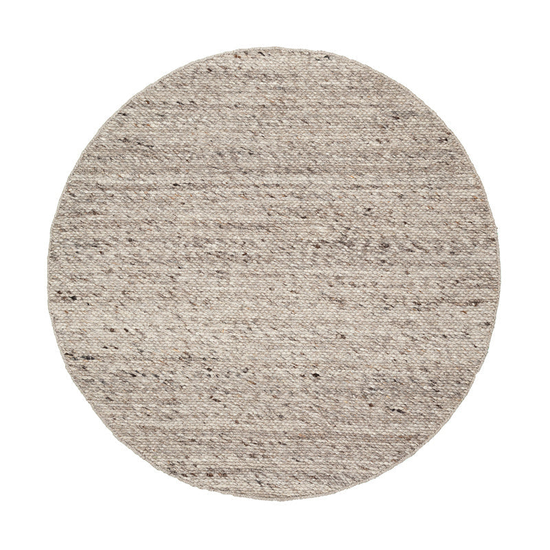 Round Wool Rug - Feline Brown/Blended