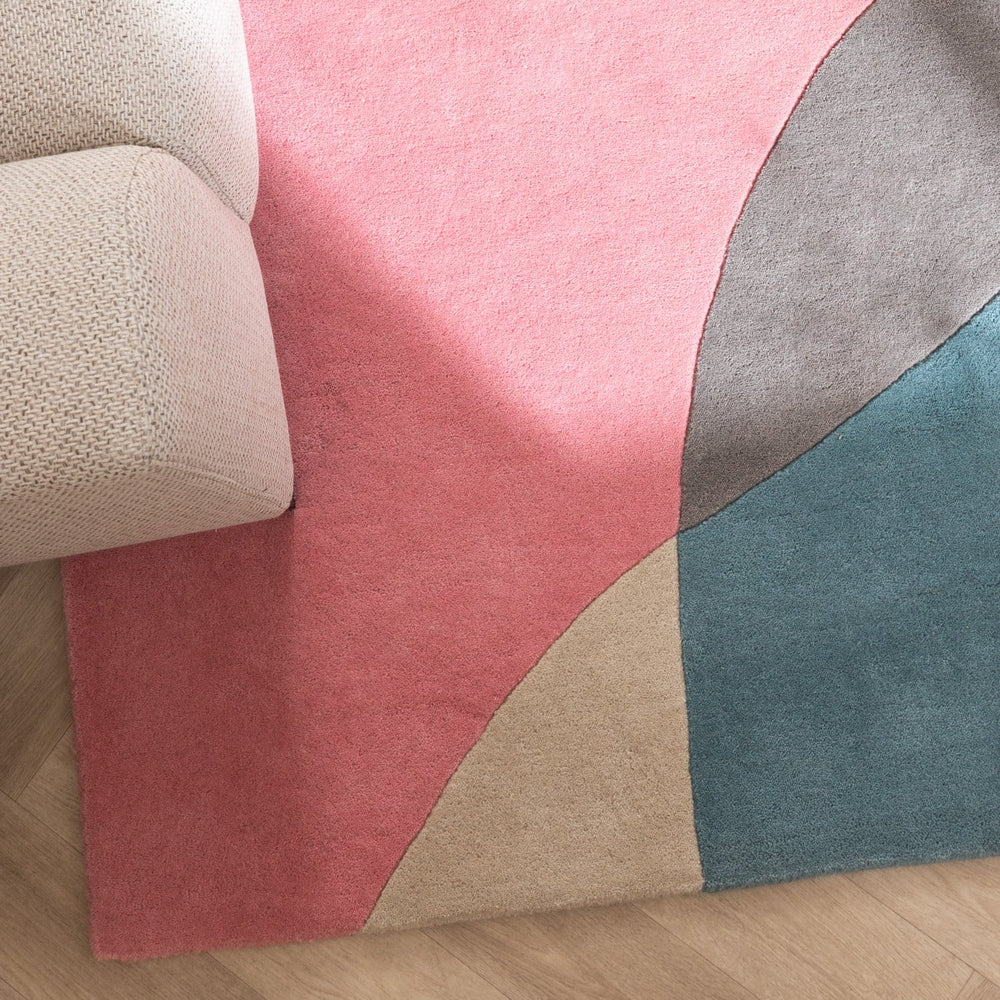 Wool Abstract Rug - Clarice Multicolour