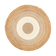 Round Jute Rug - Mirai Border White/Natural