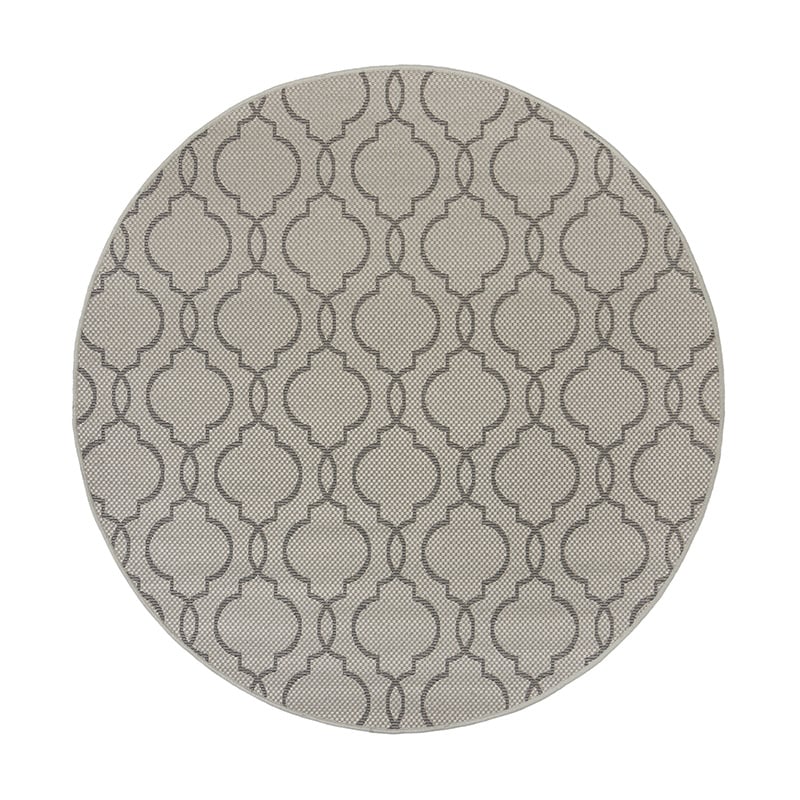 Round outdoor rug - Floreno Milan Grey/Anthracite