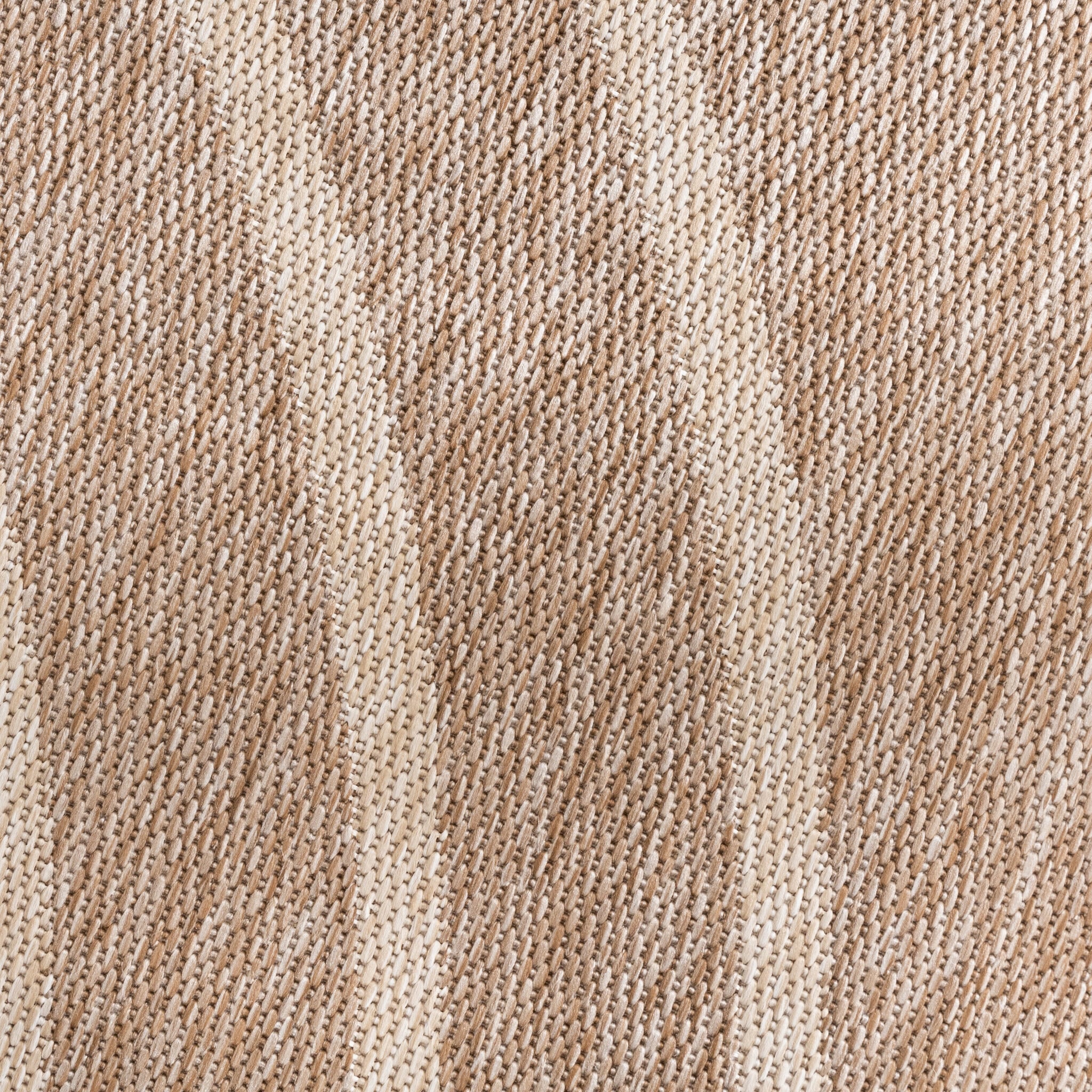 Round Indoor & Outdoor Rug - Sierra Curves Beige/Cream