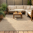 Jute Outdoor Rug - Fora Tile Natural